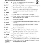 Basic Cooking Terms Worksheet Worksheet Fun