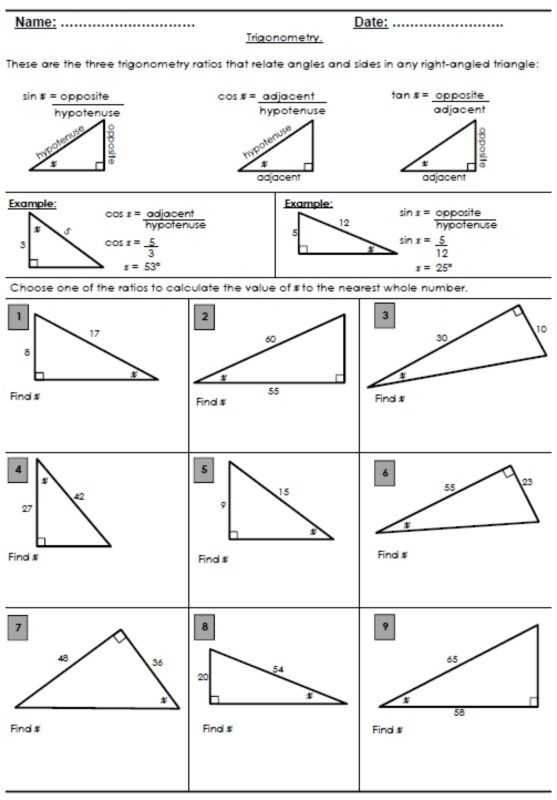 Basic Trigonometry Questions And Answers