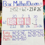 Box Method Division Worksheet Box Model Method Division Worksheet By