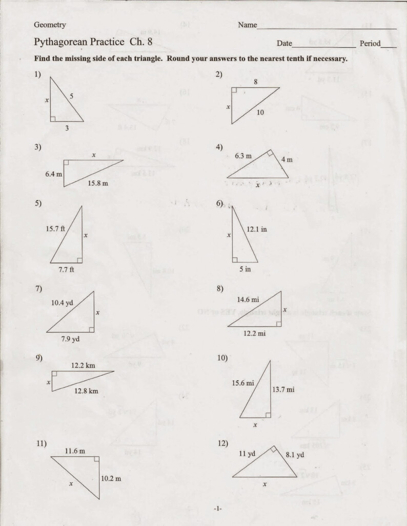 Calculate The Hypotenuse Using Pythagorean Theorem No Rotation A 