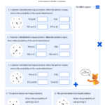 Calculate Theoretical Probability Worksheets PDF 7 SP C 7 A 7th