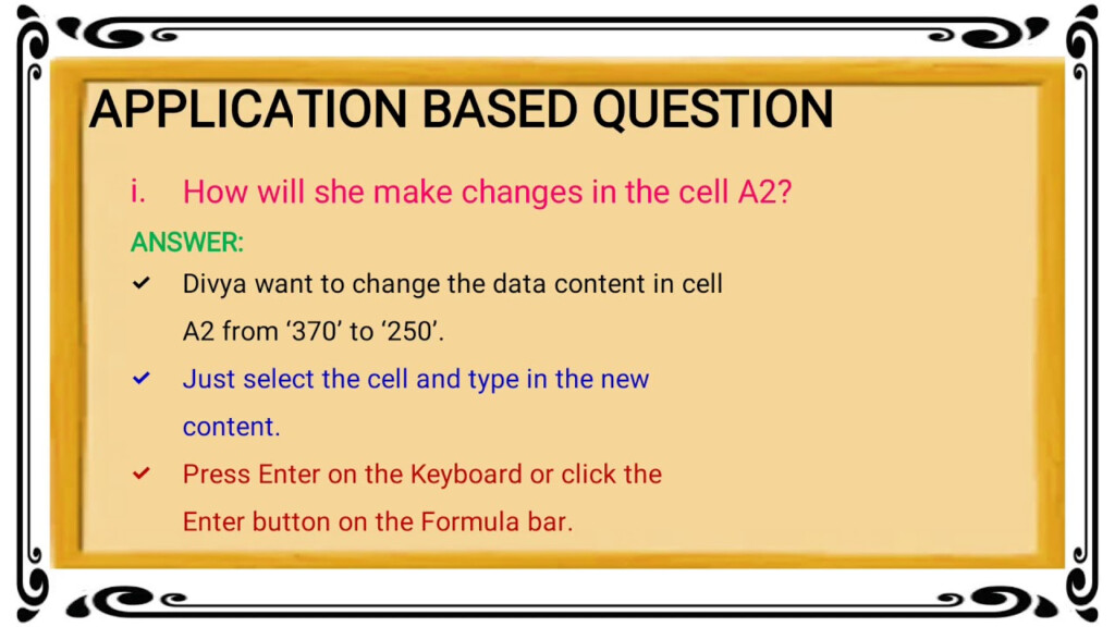 Ch 7 Application Based Question A Class 6 Computer Science YouTube