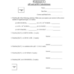 Chemistry 12 Worksheet 43 Ph And Poh Calculations Db excel