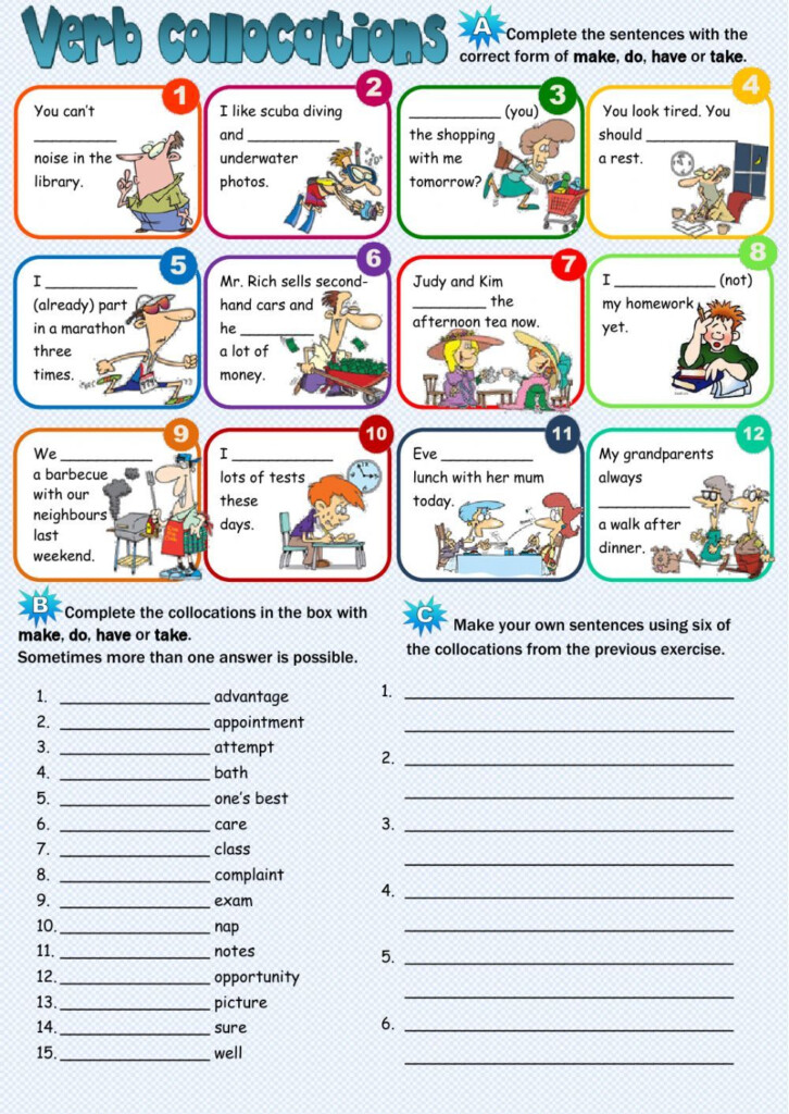 Collocations Interactive And Downloadable Worksheet You Can Do The 