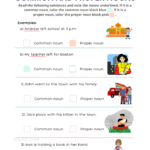 Common And Proper Nouns Online Worksheet For Grade 3 Proper And