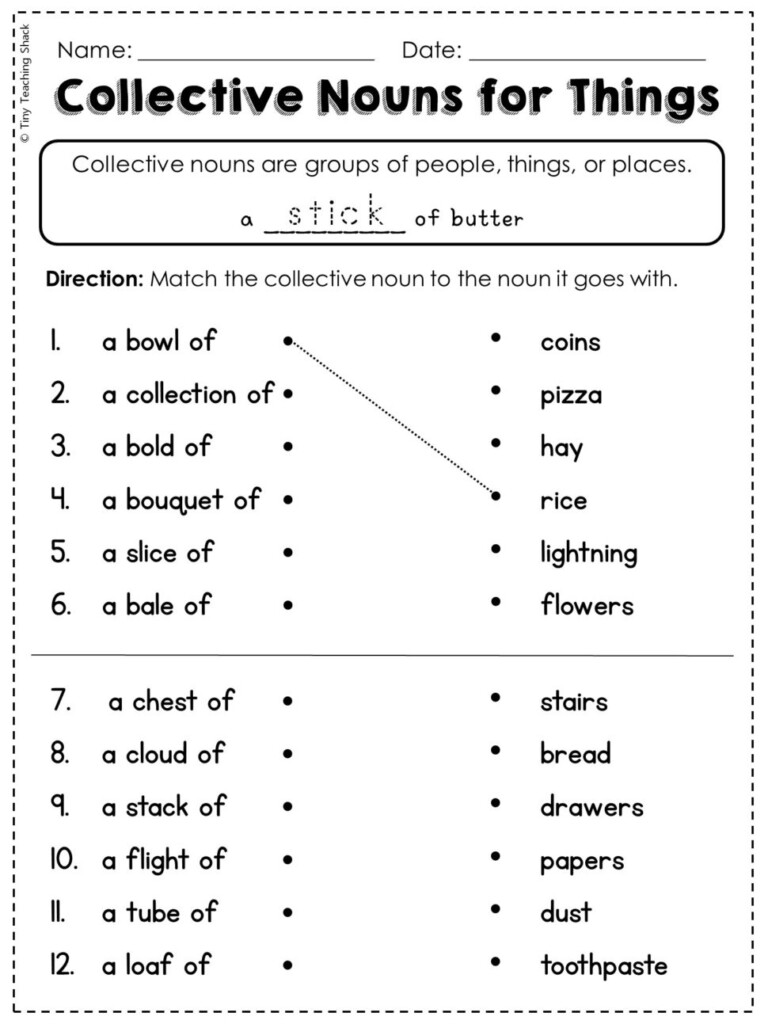 Common And Proper Nouns Worksheet For 4 Common And Proper Noun 