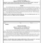 Common Core Inference Worksheets Common Core Worksheets