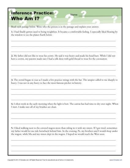 Common Core Inference Worksheets Common Core Worksheets