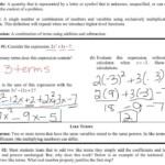 Common Core Math Worksheets Algebra 2 Common Core Worksheets