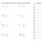 Common Core Worksheet Fractions