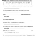 Common Core Worksheet L 4 1 Free Worksheets