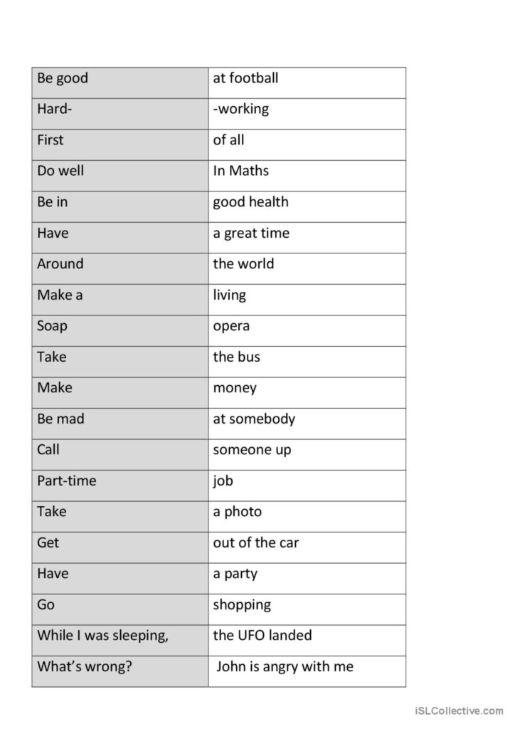 Common Expressions English ESL Worksheets Pdf Doc