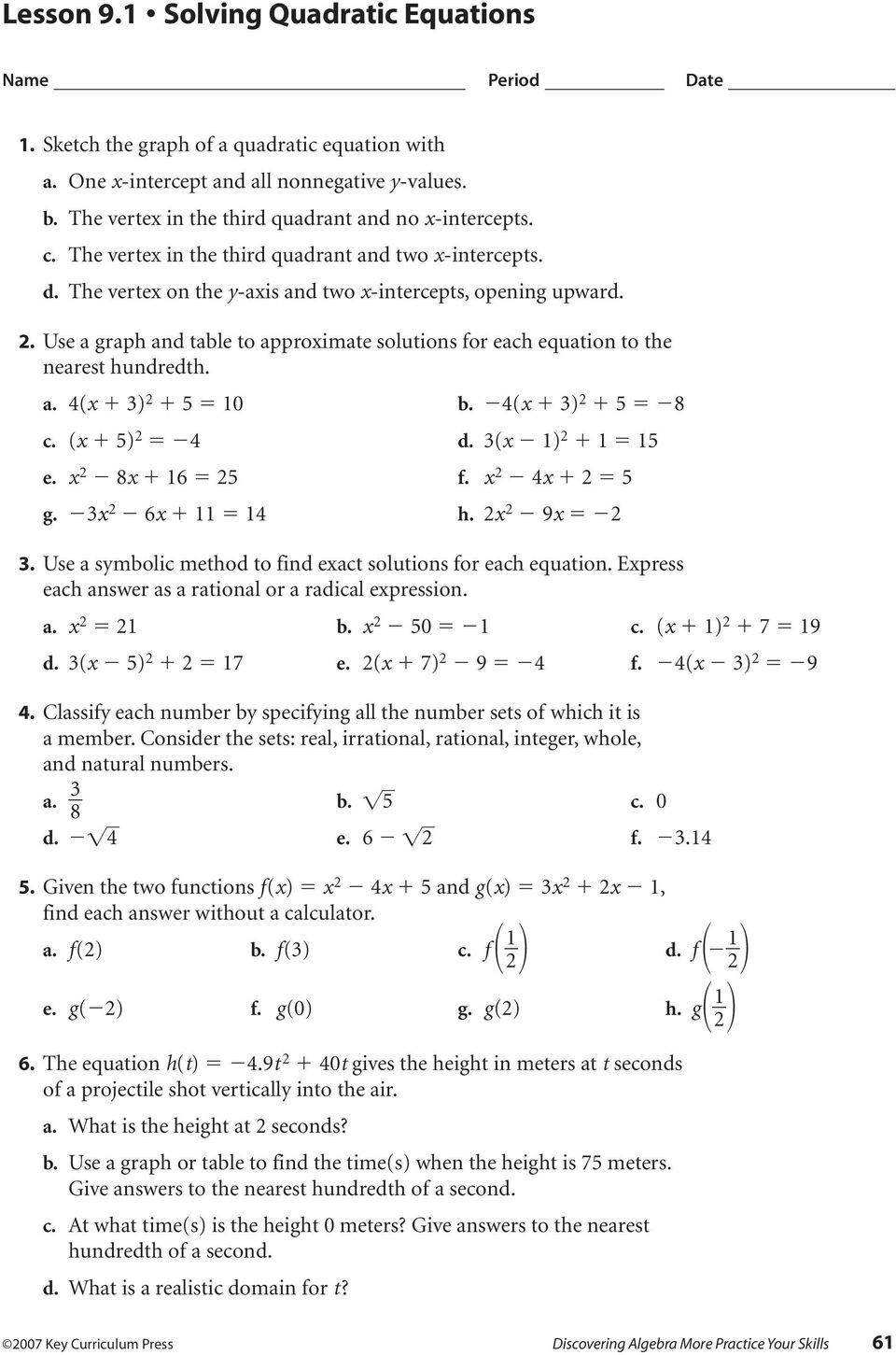 Common Factoring Worksheet Grade 10