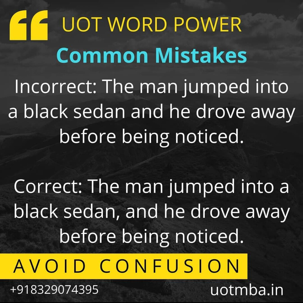 Common Mistakes Use Of Comma Learn English Words Learning
