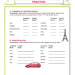 Common Noun Worksheet