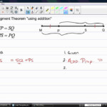 Common Segment Theorem Proof Using Addition Property Of Equality YouTube