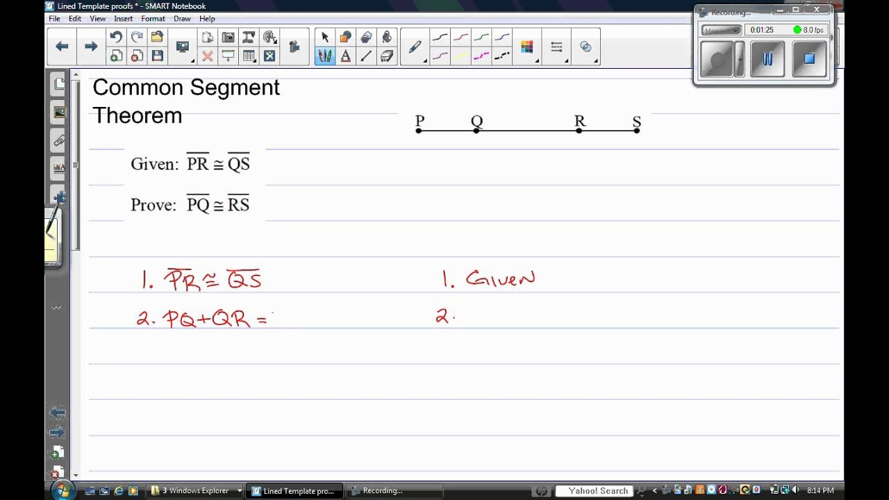 Common Segment Theorem Proof YouTube