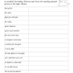 Common Shakespeare Phrases Worksheets