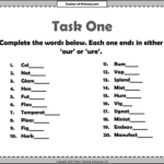 Common Word Endings PowerPoint English Year 5