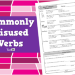 Commonly Misused Verbs answers Incl 4pg Teacher Resources And