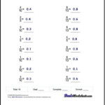 Comparing Fractions And Decimals Worksheet