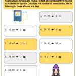 Dividing Decimals And Whole Numbers Worksheet Commone Core Sheets