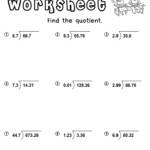 Dividing Decimals Worksheets Math Monks Common Core Worksheets