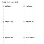 Dividing Decimals Worksheets Math Monks Common Core Worksheets