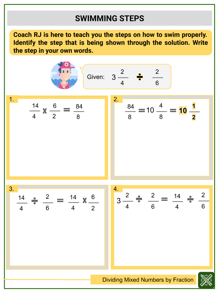 Dividing Mixed Numbers By Fractions 5th Grade Math Worksheets 5th Grade 