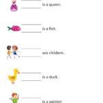 English Pronouns Worksheets For Kindergarten With Printable Kids Will