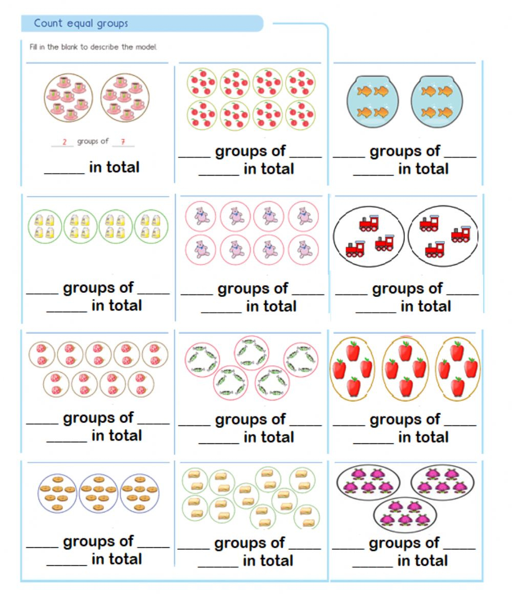 Equal Groups Multiplication Worksheets Pdf Times Tables Worksheets