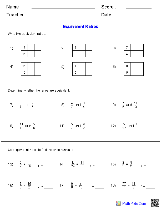 Equivalent Ratios Worksheet Common Core Common Core Worksheets