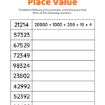 Expanded Form Worksheets 4th Grade