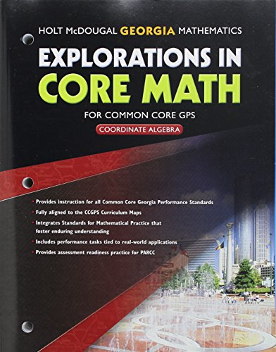 Explorations In Core Math Georgia Common Core GPS Student Edition