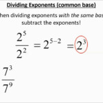 Exponents With Common Bases Multiplying And Dividing YouTube