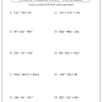 Factoring Polynomials Worksheets With Answer Key