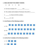 Factors And Multiples Interactive Worksheet Factors And Multiples