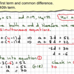 Finding The First Term And Common Difference Of An Arithmetic Sequence
