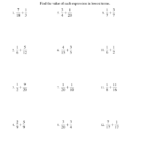 Fractions Worksheet Adding Fractions With Easy to Find Common