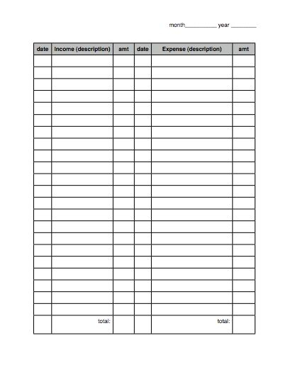 Free Business Income And Expense Worksheet Banklio