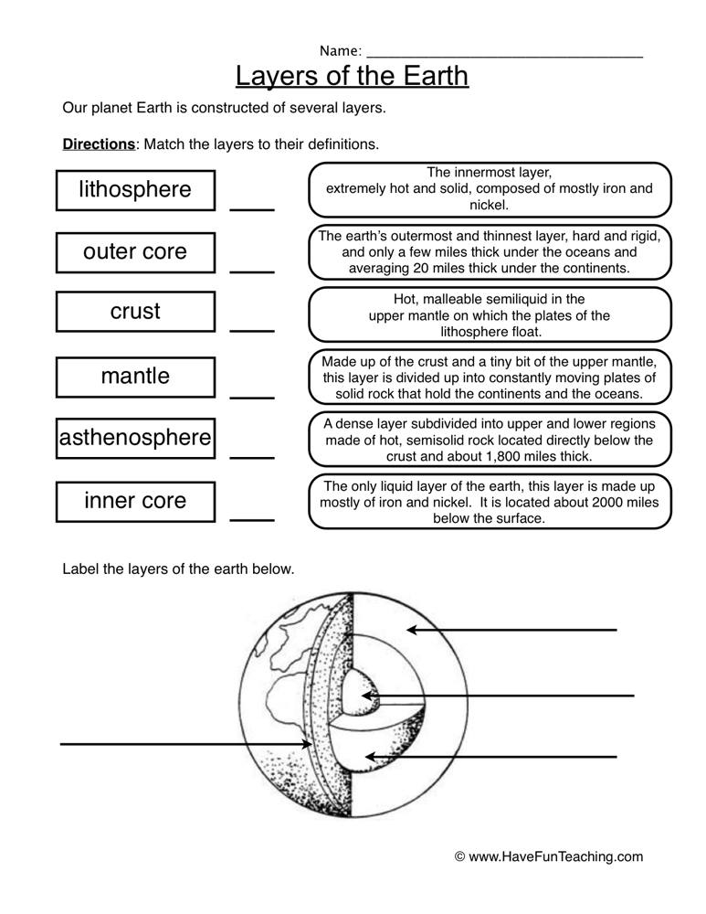 Free Common Core Worksheets Earth Science Scienceworksheets