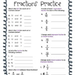 FREE Fractions Practice GCF LCM LCD Mixed Numbers Equivalent And