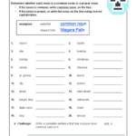 Free Printable Common And Proper Noun Worksheets Common And Proper