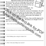Free Printable Common Core Reading Worksheets For 2nd Grade Reading