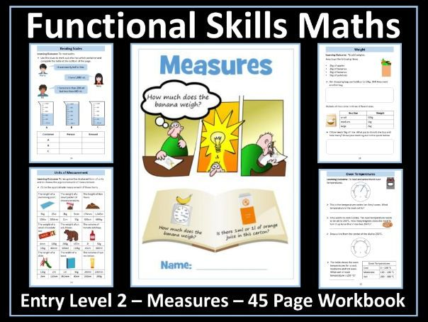 Functional Skills Maths Entry Level 2 Using Common Measures Shape