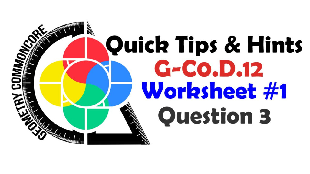 G CO D 12 Worksheet 1 Hint 3 YouTube