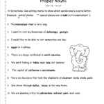 Games Cool Common And Proper Nouns Worksheets For Grade 4 Ideas