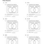 GCF Using Venn Diagram Worksheets