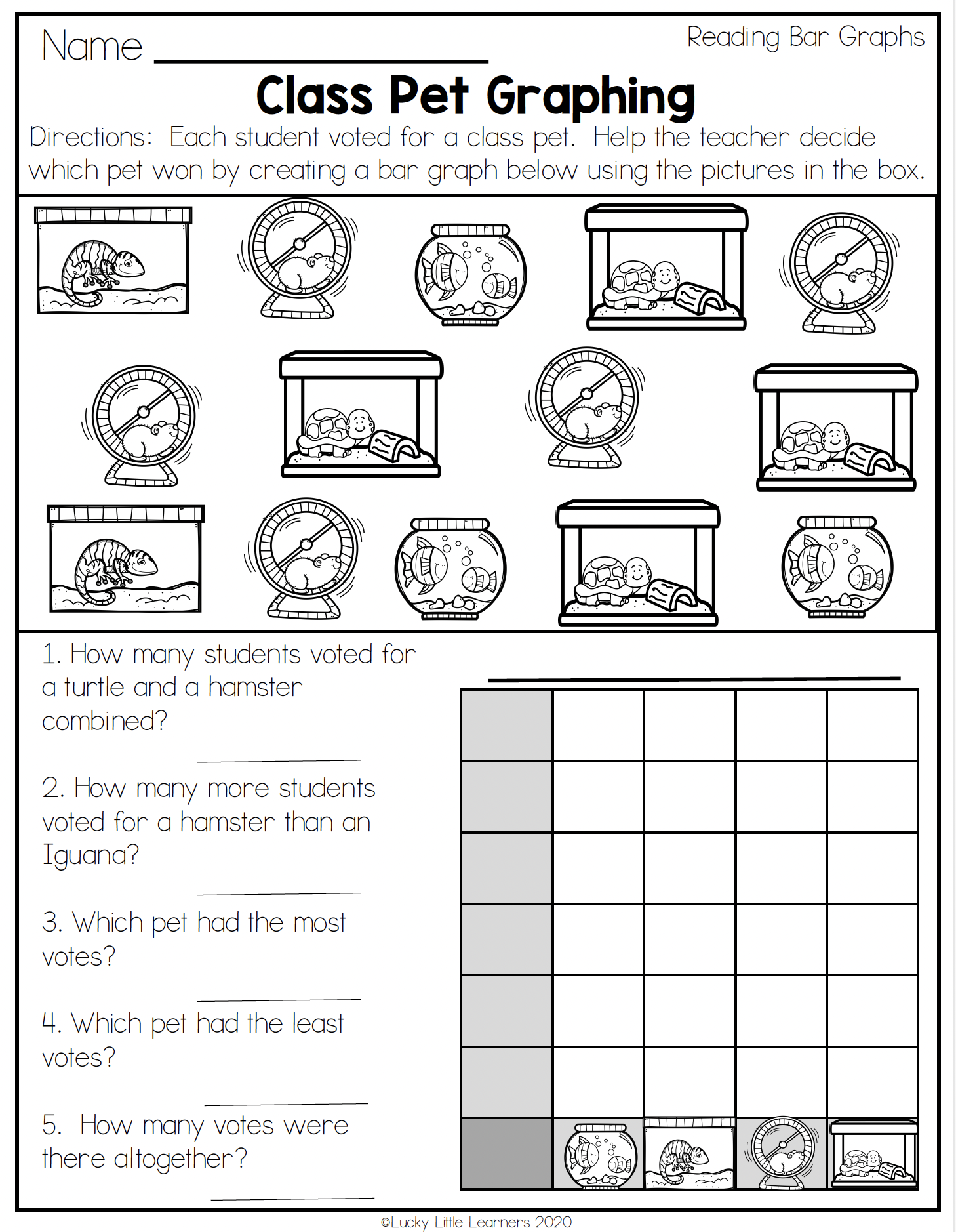 Grade 2 Data And Graphing Worksheets K5 Learning Bar Graphs 2nd Grade