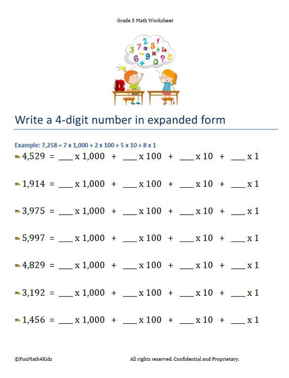 Grade 2 Place Value Worksheets Write Numbers In Expanded Form K5 